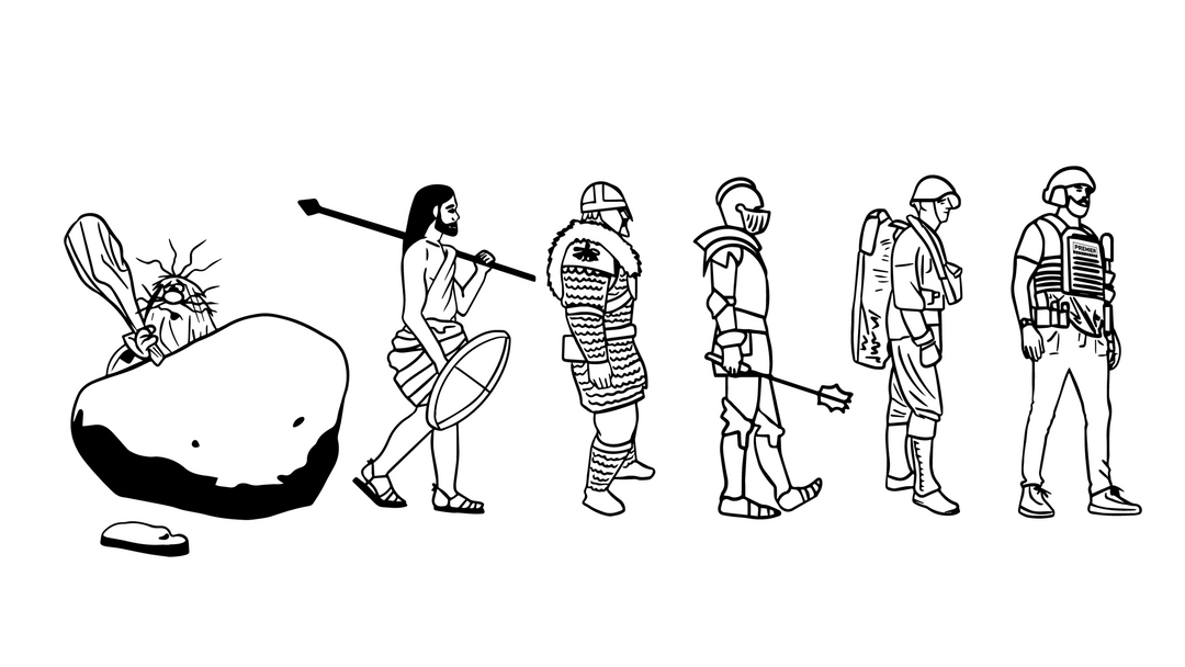 evolution of body armor from full body armor to lightweight concealable body armor