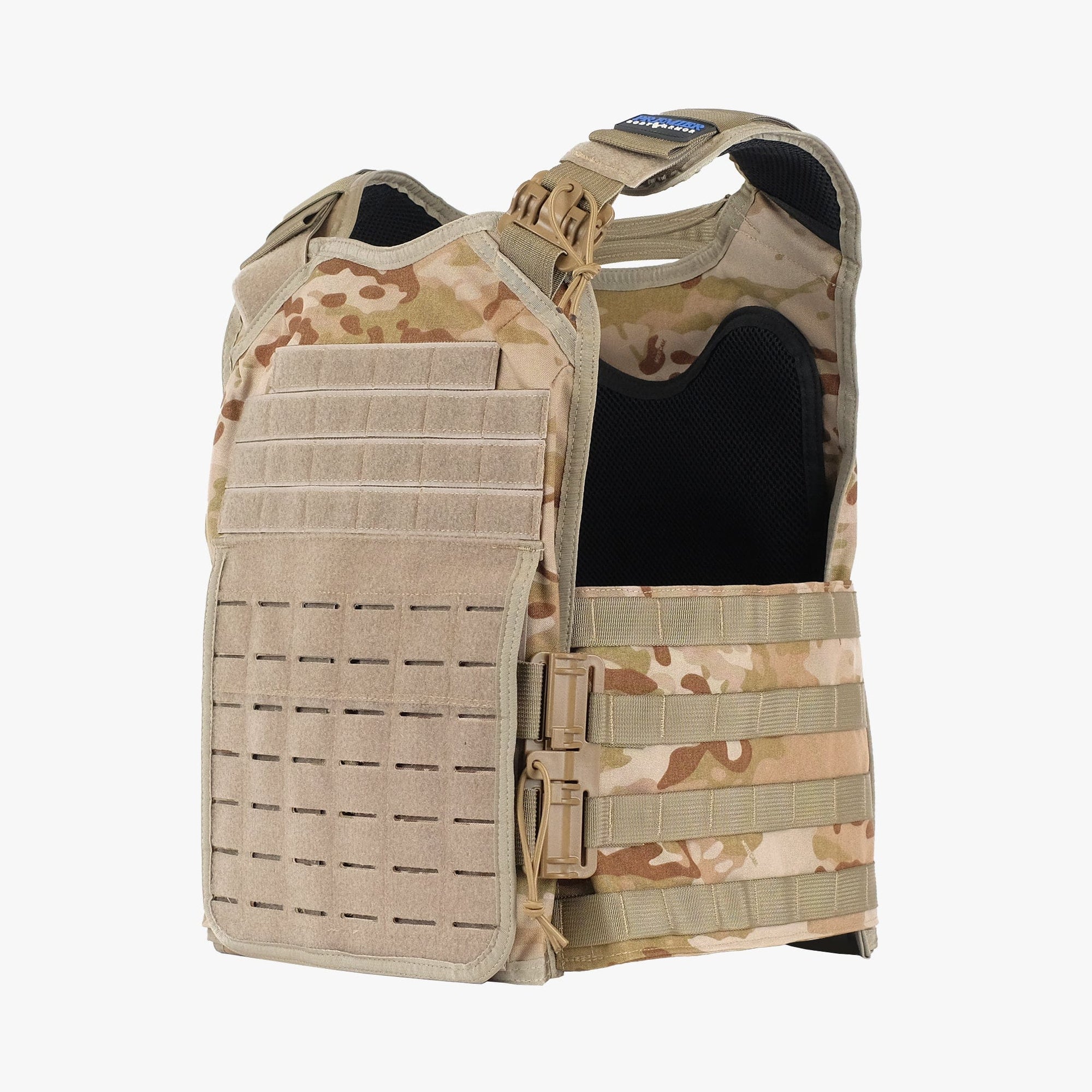 The best plate carrier vest for all your needs. This tactical bulletproof vest can be enhanced with level 3 or level 4 rifle rated plates. The best plate carrier vest includes level 3a side ballistic panels. 