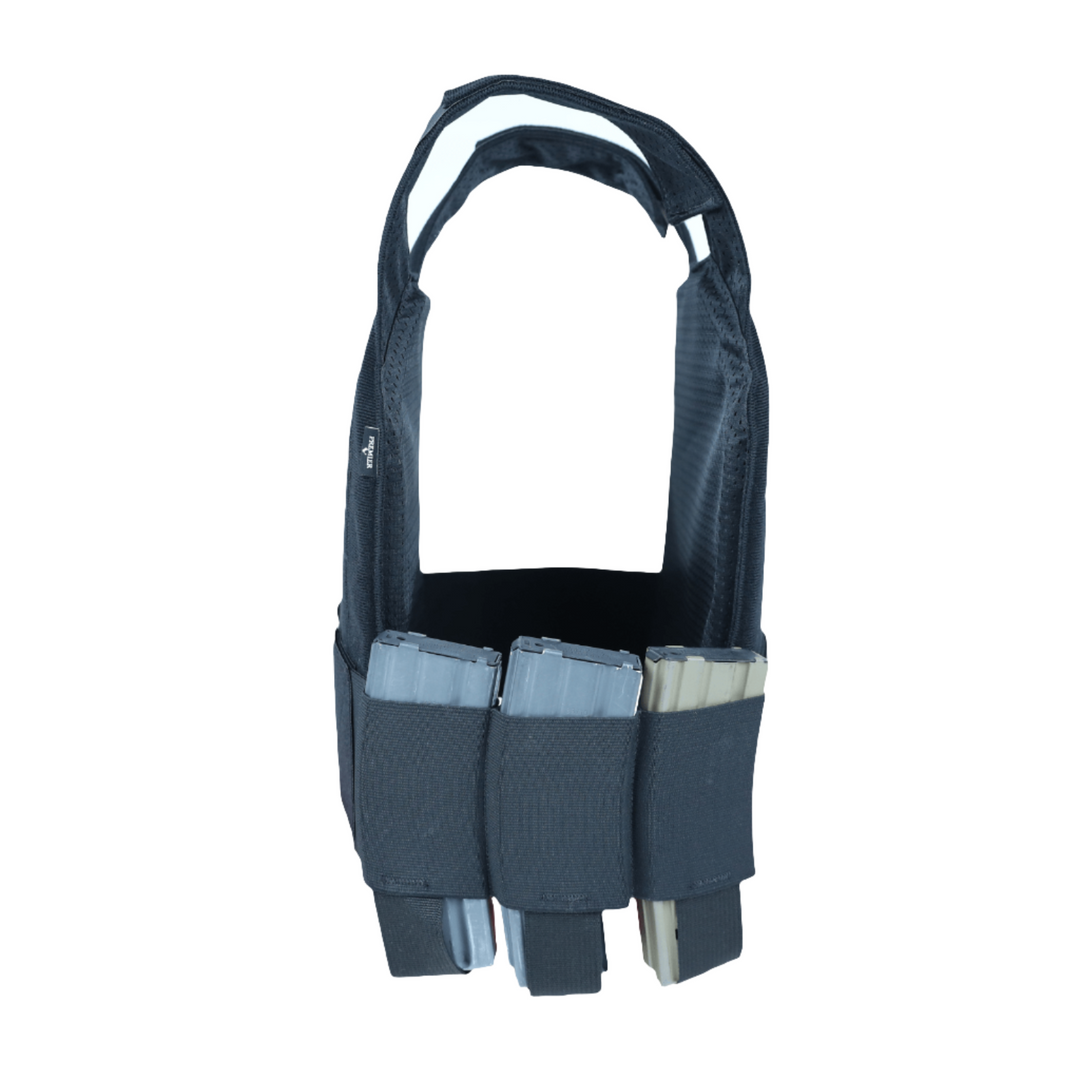 Side image of cummerbund for a lightweight concealable plate carrier. Hold your magazines, medical gear, or comm devices in your cummerbund.