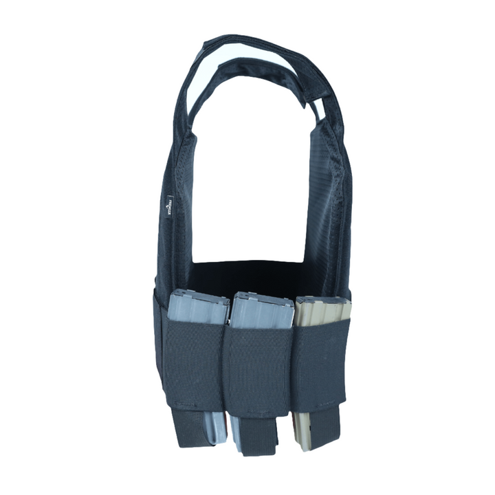 Side image of cummerbund for a lightweight concealable plate carrier. Hold your magazines, medical gear, or comm devices in your cummerbund.