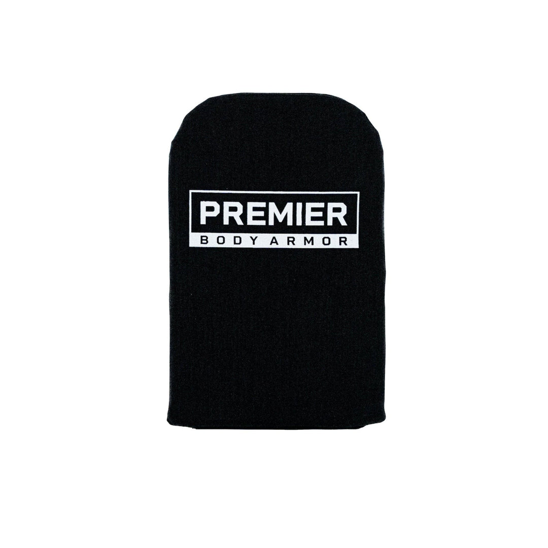 The "Vertx Siege Sling Level IIIA/HG2 Backpack Insert" by Premier Body Armor is a black, slightly rounded rectangular plate. Ideal for versatile gear, it serves as backpack armor and maintains a plain white background.
