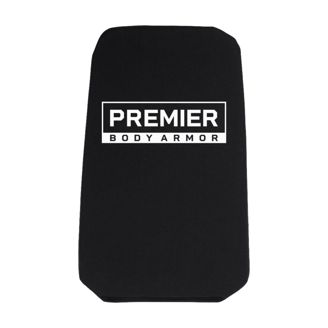 Image of the Vertx Transit Sling armor inserts in black. These soft body armor plates meet the NIJ Level 3a standards.
