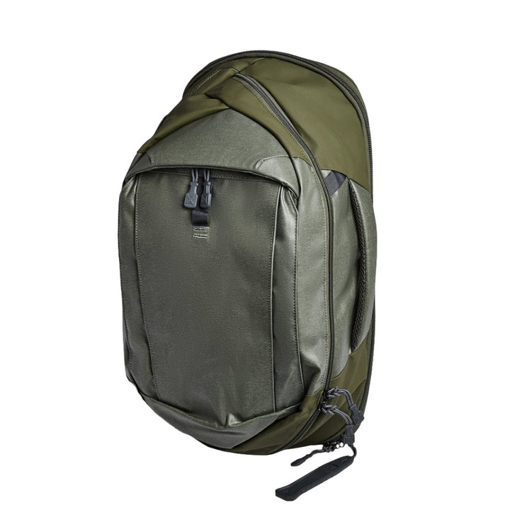 Image of the Vertx commuter sling 3.0 in OD Green. Shop this sling bag for men or sling bag for women.