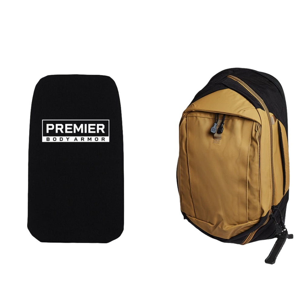 This backpack with armor plate is the best armored sling bag. Buy the Vertx Commuter Sling 3.0 in Dark Earth.