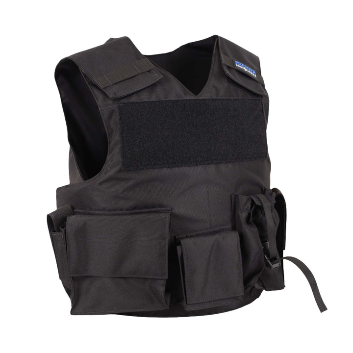 Our First Responder Vest available in black. A bulletproof vest option for any occupation. Level 3a body armor that stops all handgun rounds.