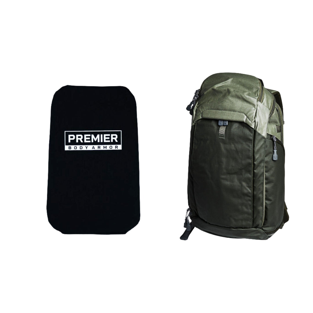 Image of Rudder green Vertx gamut 3.0 backpack. We offer custom level 3a ballistic panels to create armored backpacks.