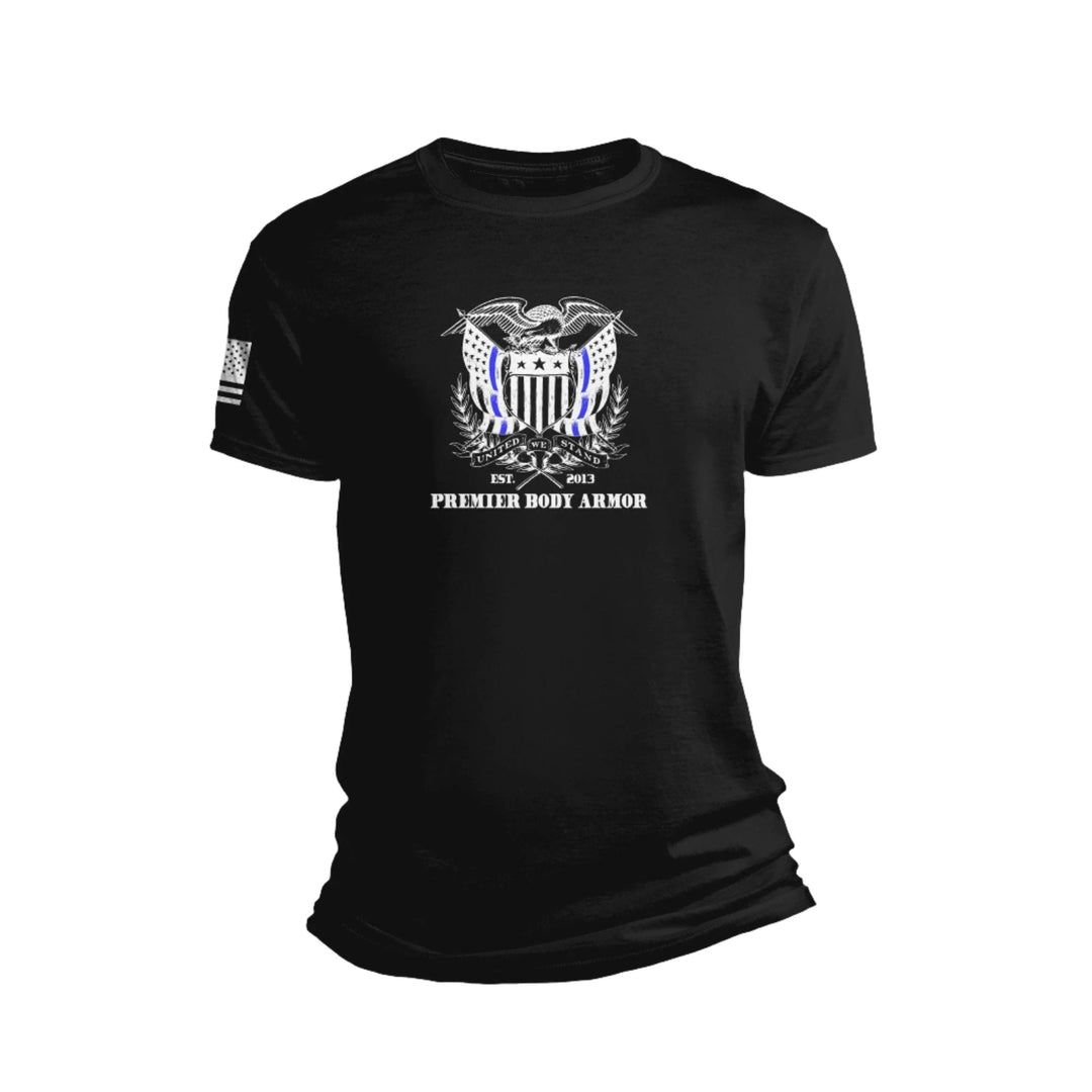 Image of back the blue PBA Shield T-Shirt.