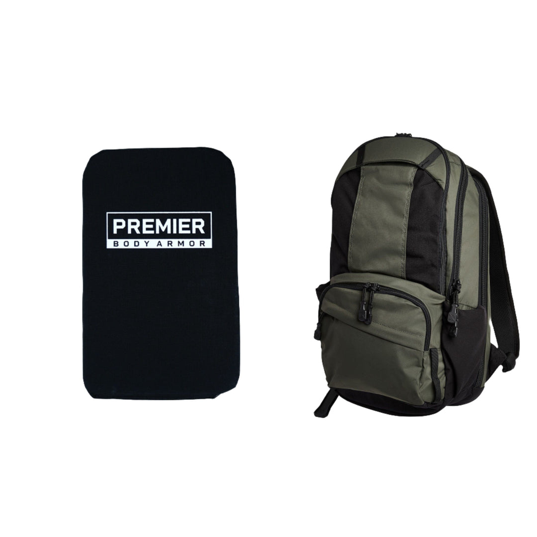 Image of the Vertx Ready Pack 3.0 in Rudder Green. These armored backpacks are lightweight with out backpack ballistic panels.