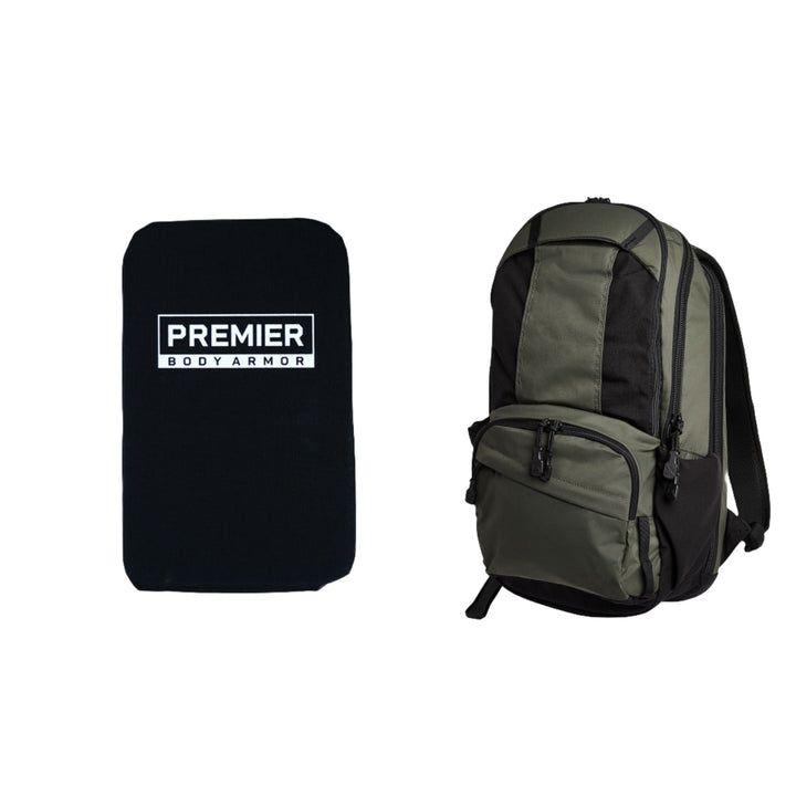 Image of the Vertx Ready Pack 3.0 in Rudder Green. These armored backpacks are lightweight with out backpack ballistic panels.