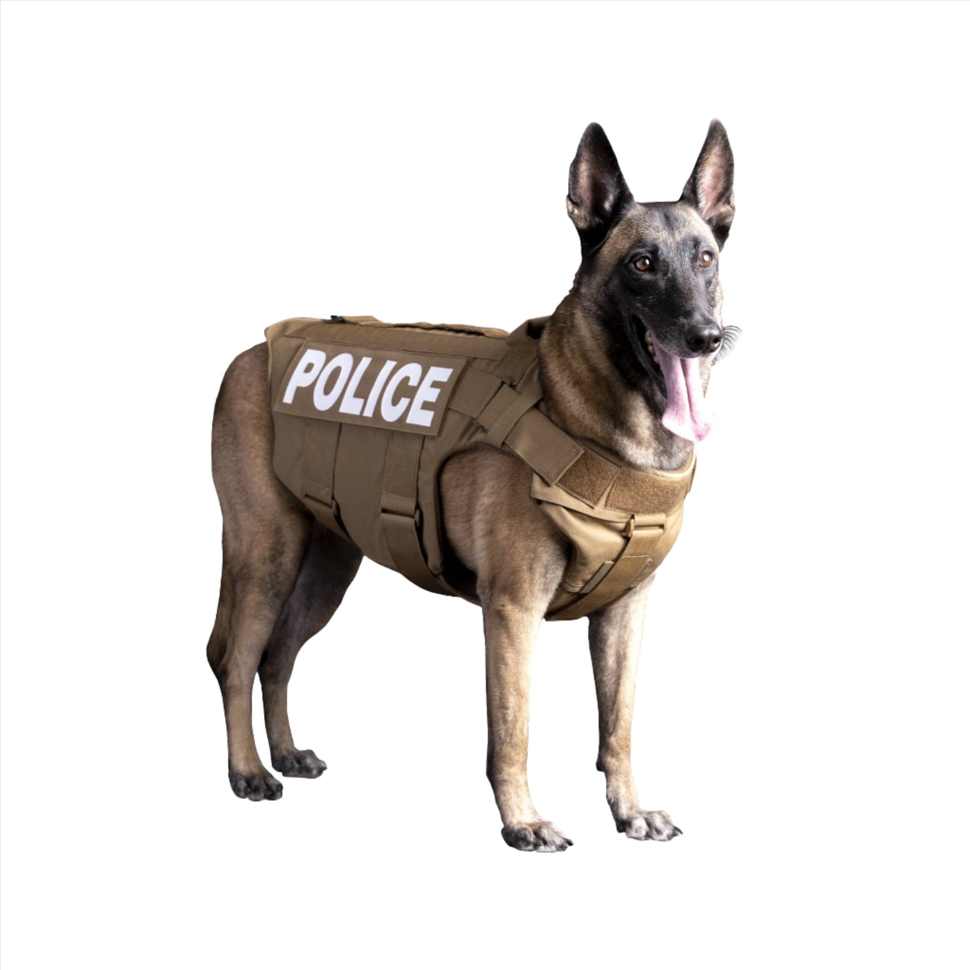 A kevlar vest for your k9. Bulletproof vests for dogs are not just for law enforcement. An image of a FDE kevlar body armor for your dog.