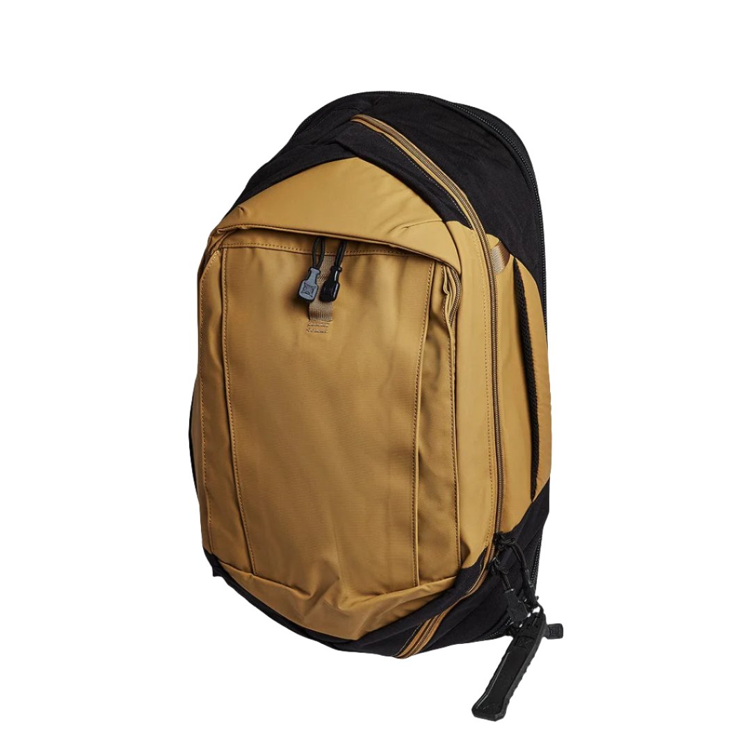 Side image of the new Vertx Commuter Sling 3.0 in Dark Earth. These sling bags are convenient and great for any greyman.