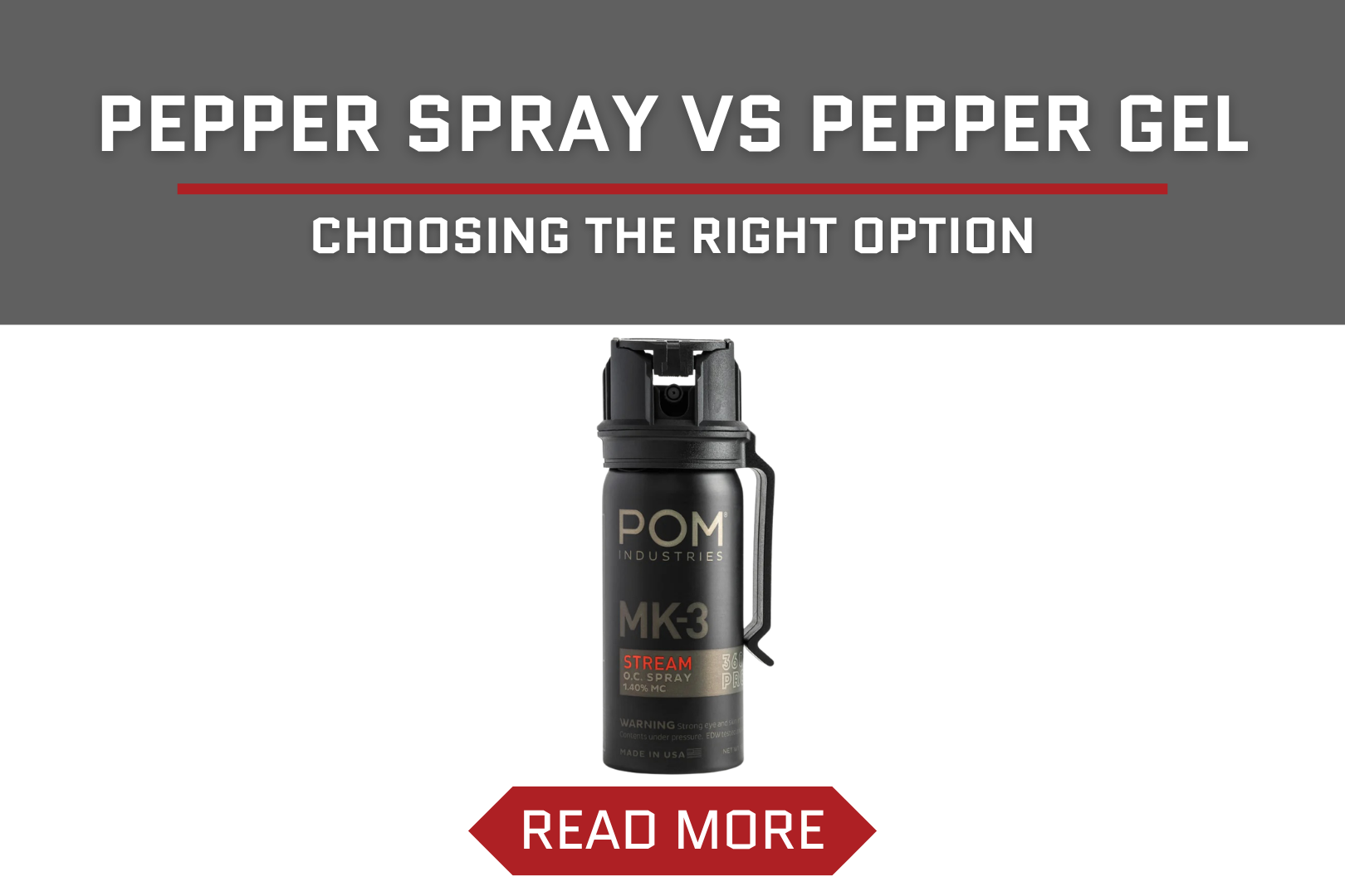 Pepper Spray vs. Pepper Gel: How to Choose What's Right – Premier Body ...