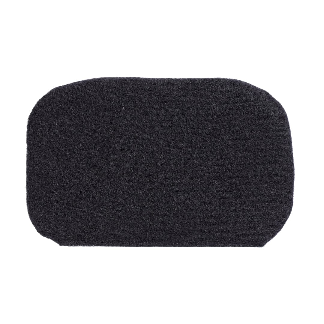 A rectangular, black Premier Body Armor Vertx Everyday Fanny Pack+ Level IIIA Insert with rounded corners is shown on a white background.