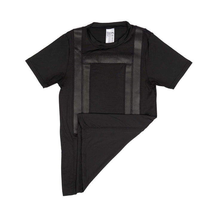 black everyday armor body armor tshirt carrier with bottom folded up