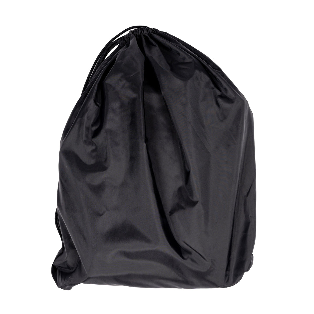 A Fortis Ballistic Blanket from Premier Body Armor, filled with items and tied at the top, reminiscent of the durable strength found in Dyneema®.