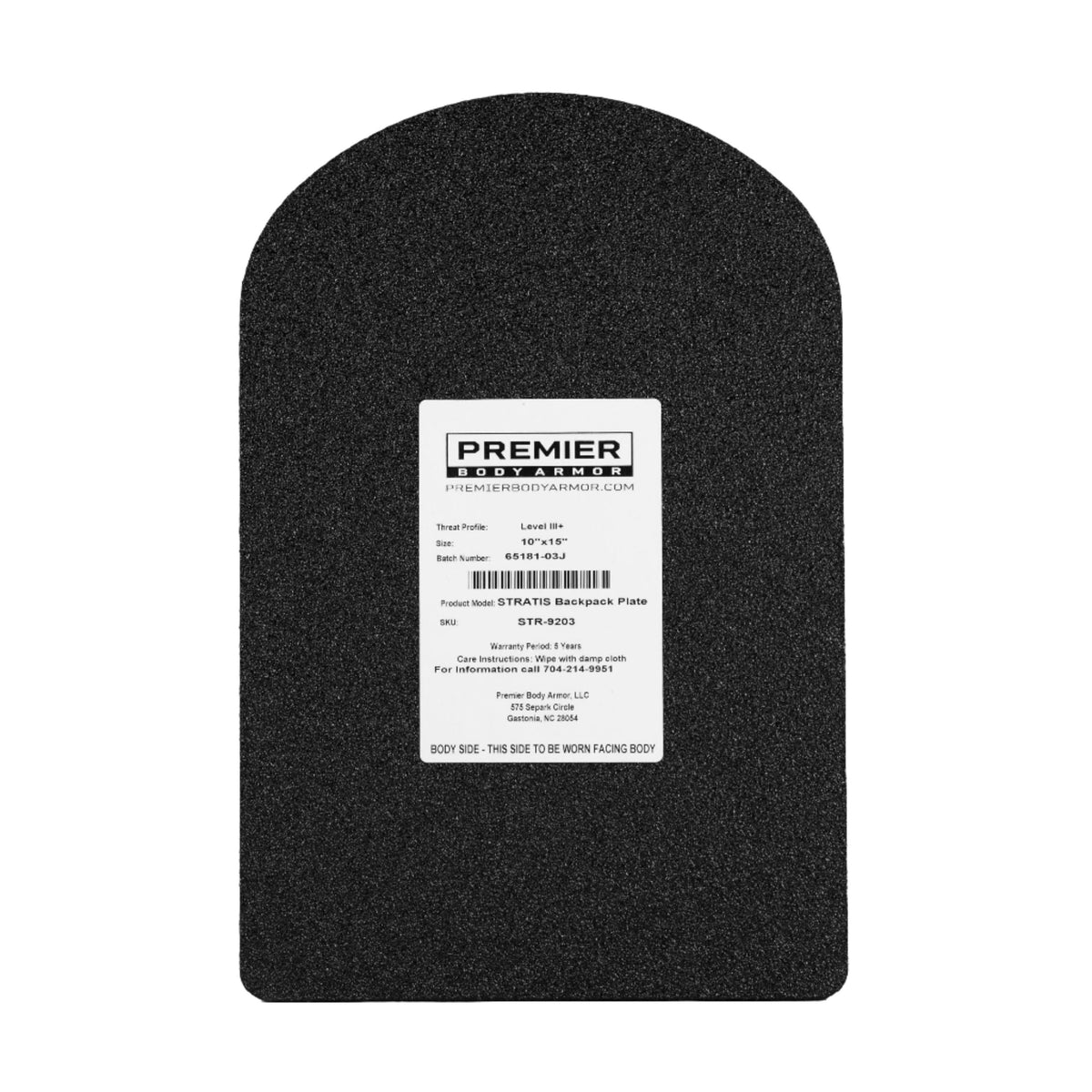Universal Fit Level III+ Rifle-Rated Backpack Insert - Premier Body Armor