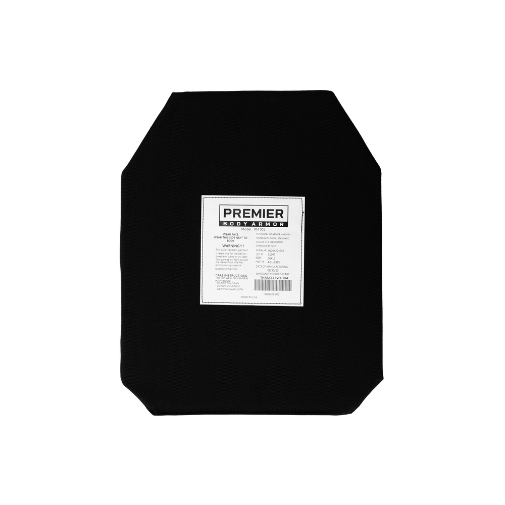 Bulletproof Premier Body Armor AGILE 10x12 Level IIIA Soft Armor Insert