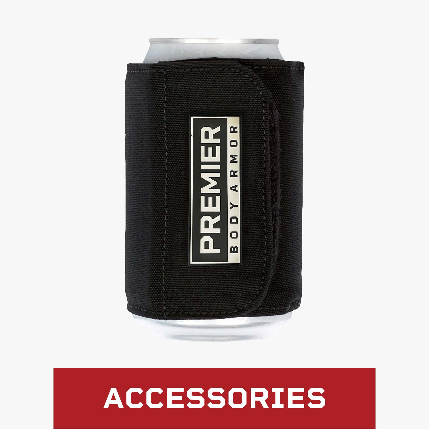 collection of bulletproof armor accessories and plate carrier accessories. Pick up the only bulletproof koozie and bulletproof wallet along with Premier Body Armor t-shirts, vertx tactigami, viktos jackets, and much more. 