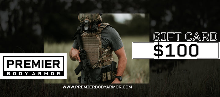 body armor gift card for $100