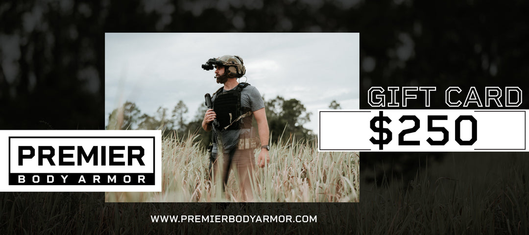 body armor gift card for $250