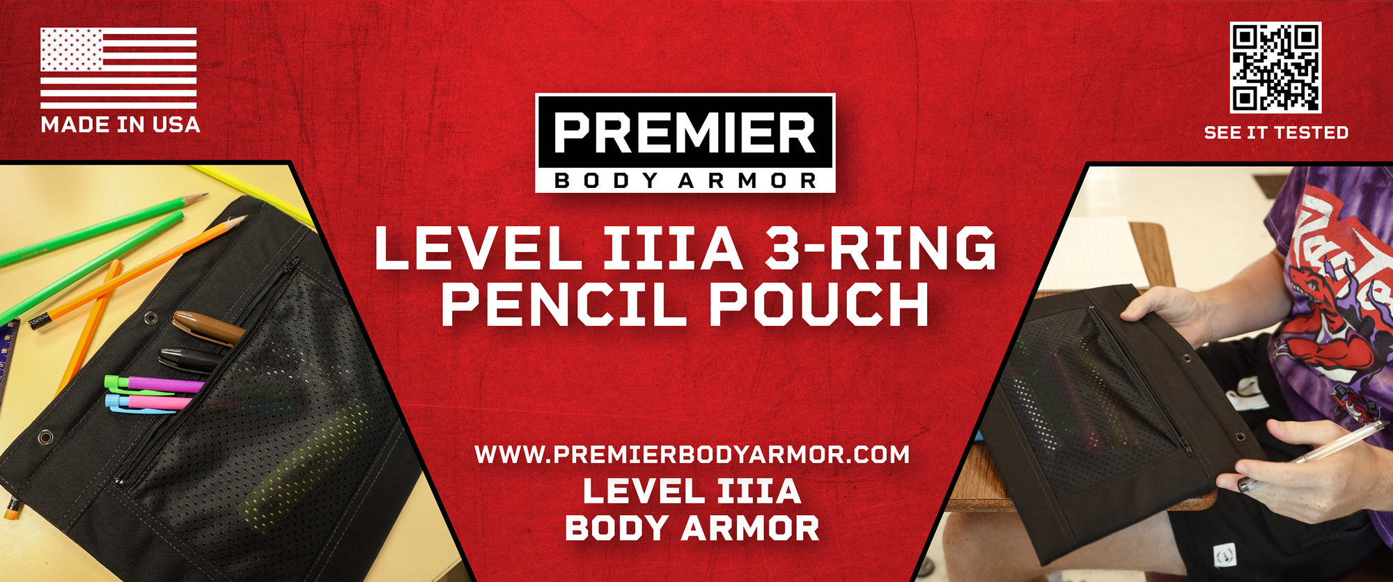 bulletproof level 3a pencil pouch is great for both school supplies and school safety