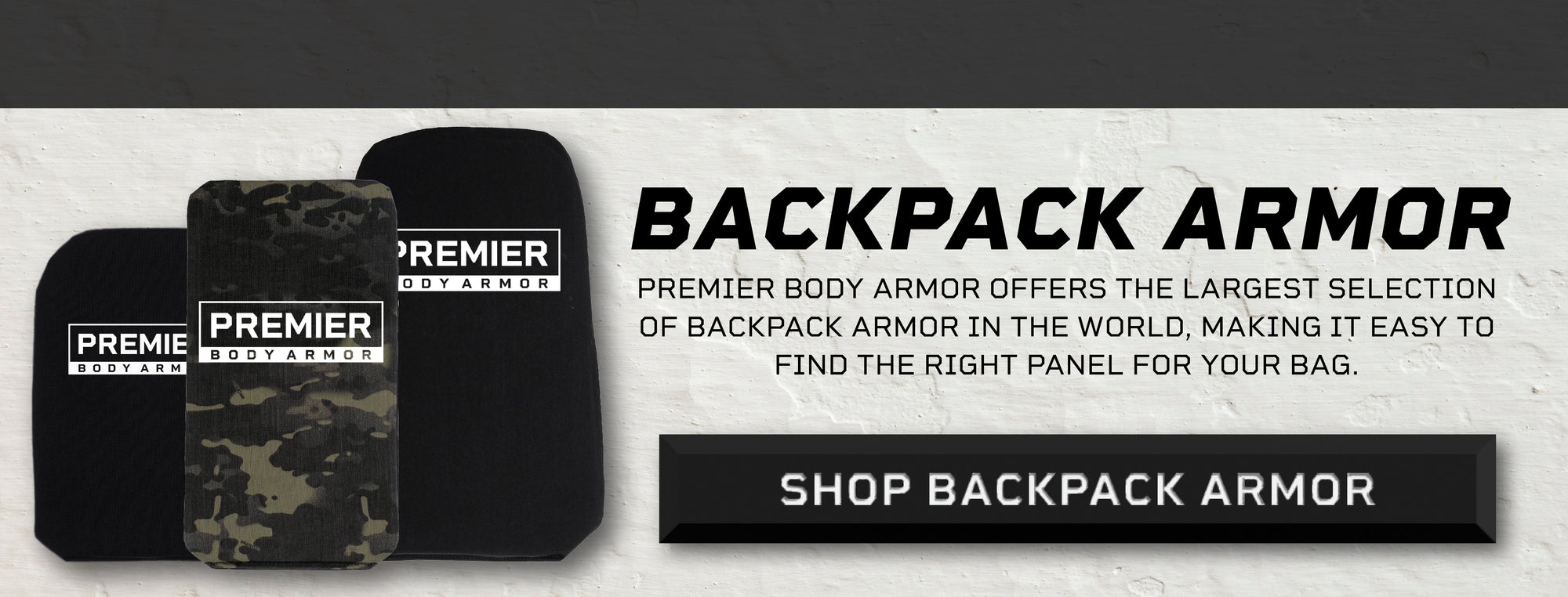 Premier Body Armor Company uses the same materials from their bulletproof vests to create bulletproof backpacks for kids. Shop the largest selection of ballistic panels to add lightweight level 3a soft body armor to your backpack! 