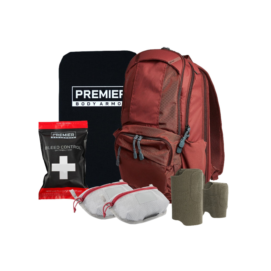 armored edc bundle with red vertx ready pack