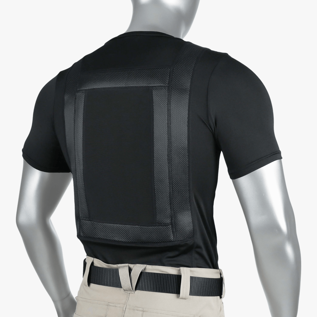 Best body armor vest for a concealable, lightweight option. Improve your personal body armor system with this level iiia bulletproof t-shirt. These level 3a plates slide seamlessly into the shirt's front and back pockets for the best body armor shirt carrier.