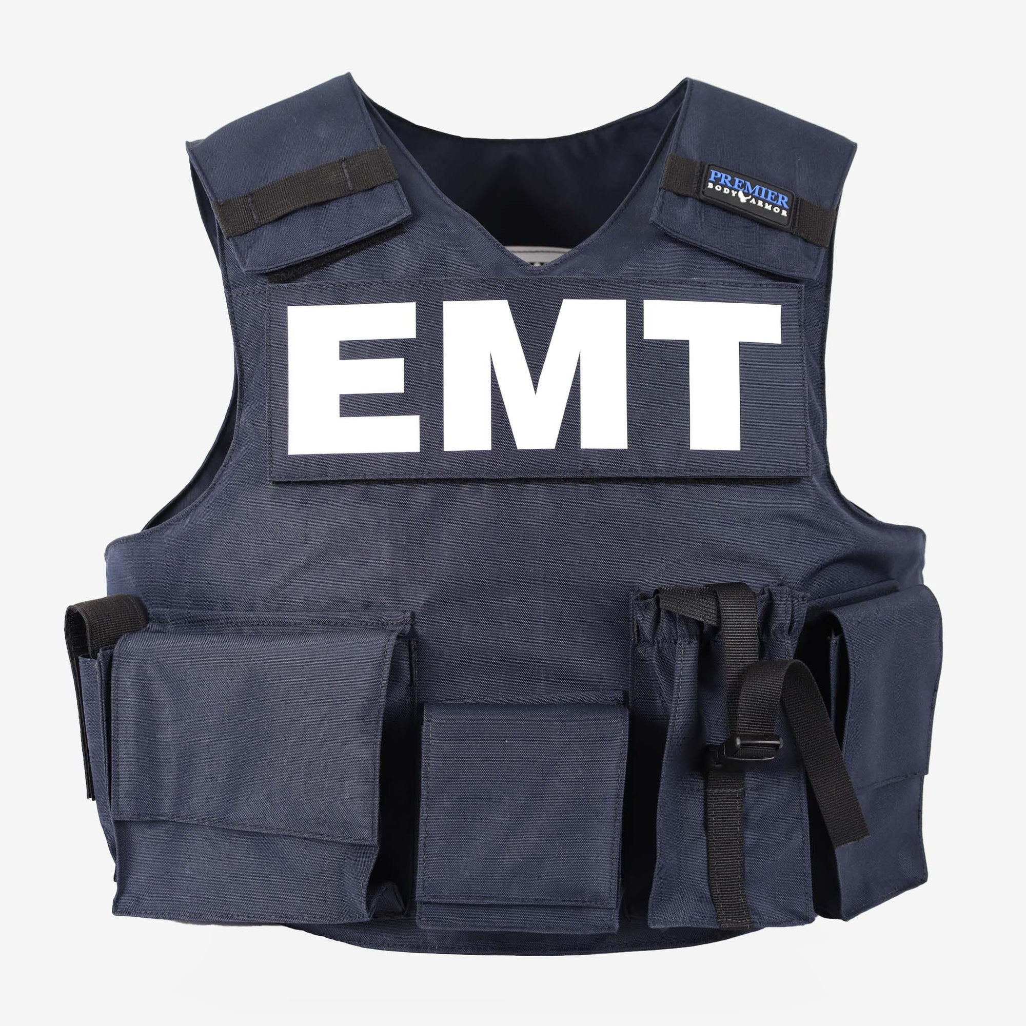 Our First Responder Vest available in black. A bulletproof vest option for any occupation. Level 3a body armor that stops all handgun rounds. 