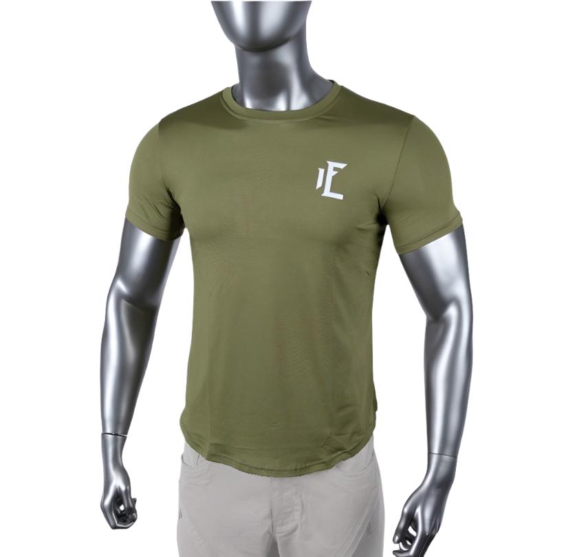 The best base layer shirt for wearing body armor. Moisture-wicking shirts that repel sweat and keep you feeling fresh all day.  Available in olive green. 