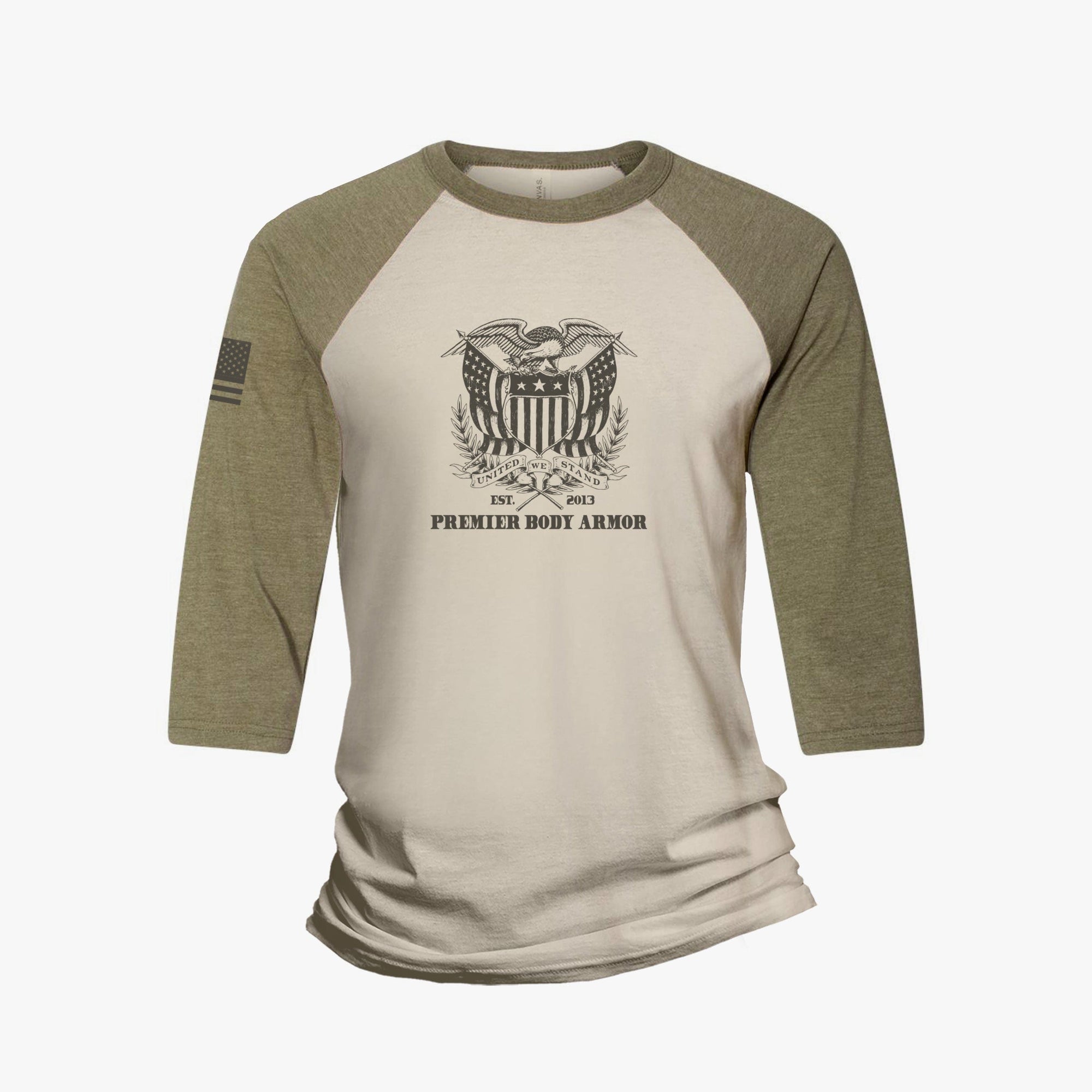 Image of PBA Shield Baseball T-Shirt. This is not a bulletproof t shirt. 
