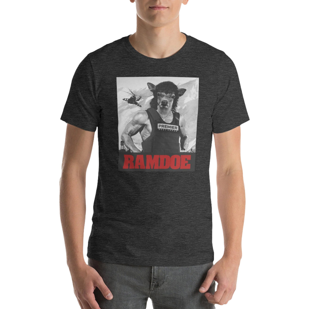 Buy your limited edition Ramdoe T-Shirt today! This shirt is inspired by kevlar vests for deer and Rambo. Super lightweight t-shirt that will make you feel bulletproof!