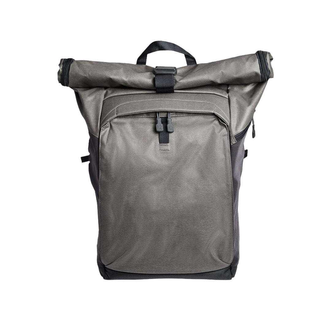 The RuckRoll Pack from Vertx in Grey. The best backpack for adventures, hiking, and rucking. 