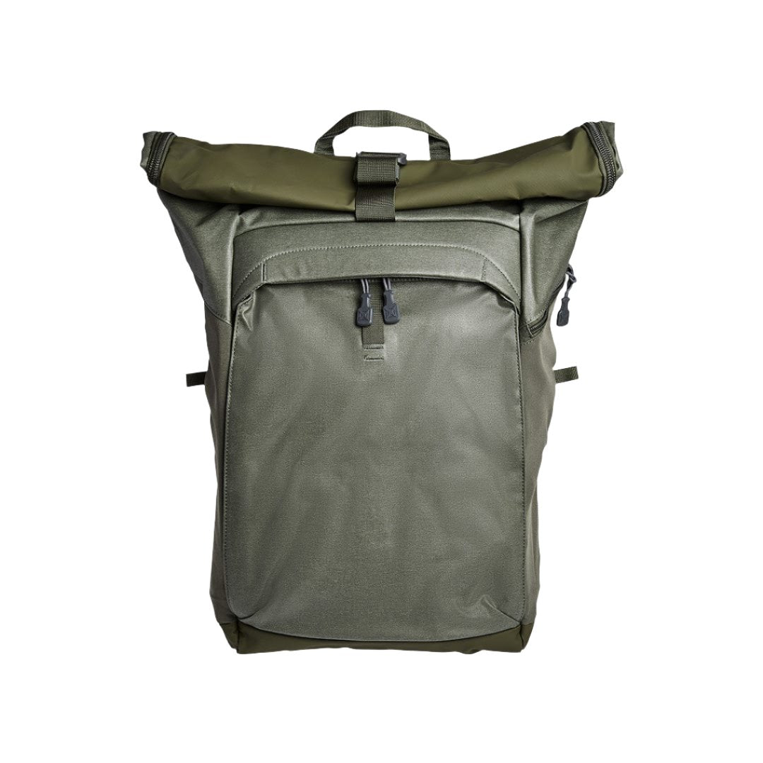 The Vertx RuckRoll Pack in OD Green. A backpack for outdoorsmen and overlanders. 