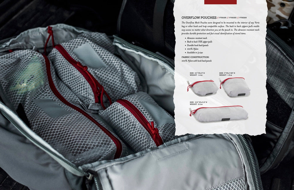 The Vertx Overflow pouch is great to organize your EDC gear, prepper gear, or add to your bug out bag! 