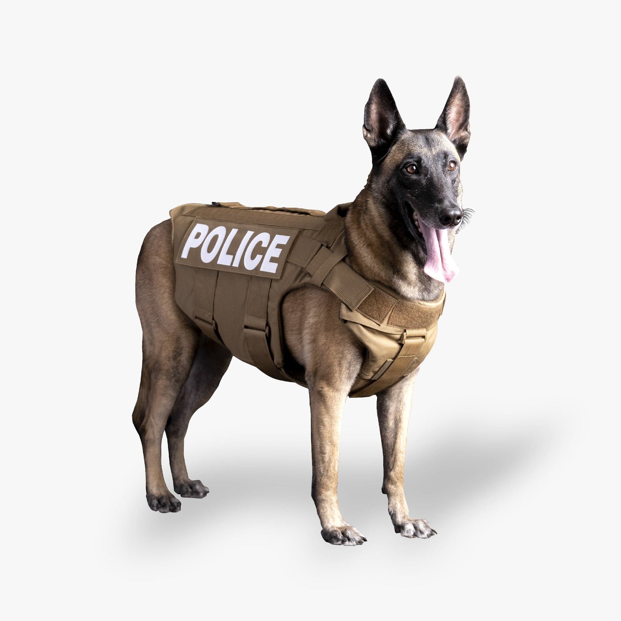 A kevlar vest for your k9. Bulletproof vests for dogs are not just for law enforcement. An image of a FDE kevlar body armor for your dog.